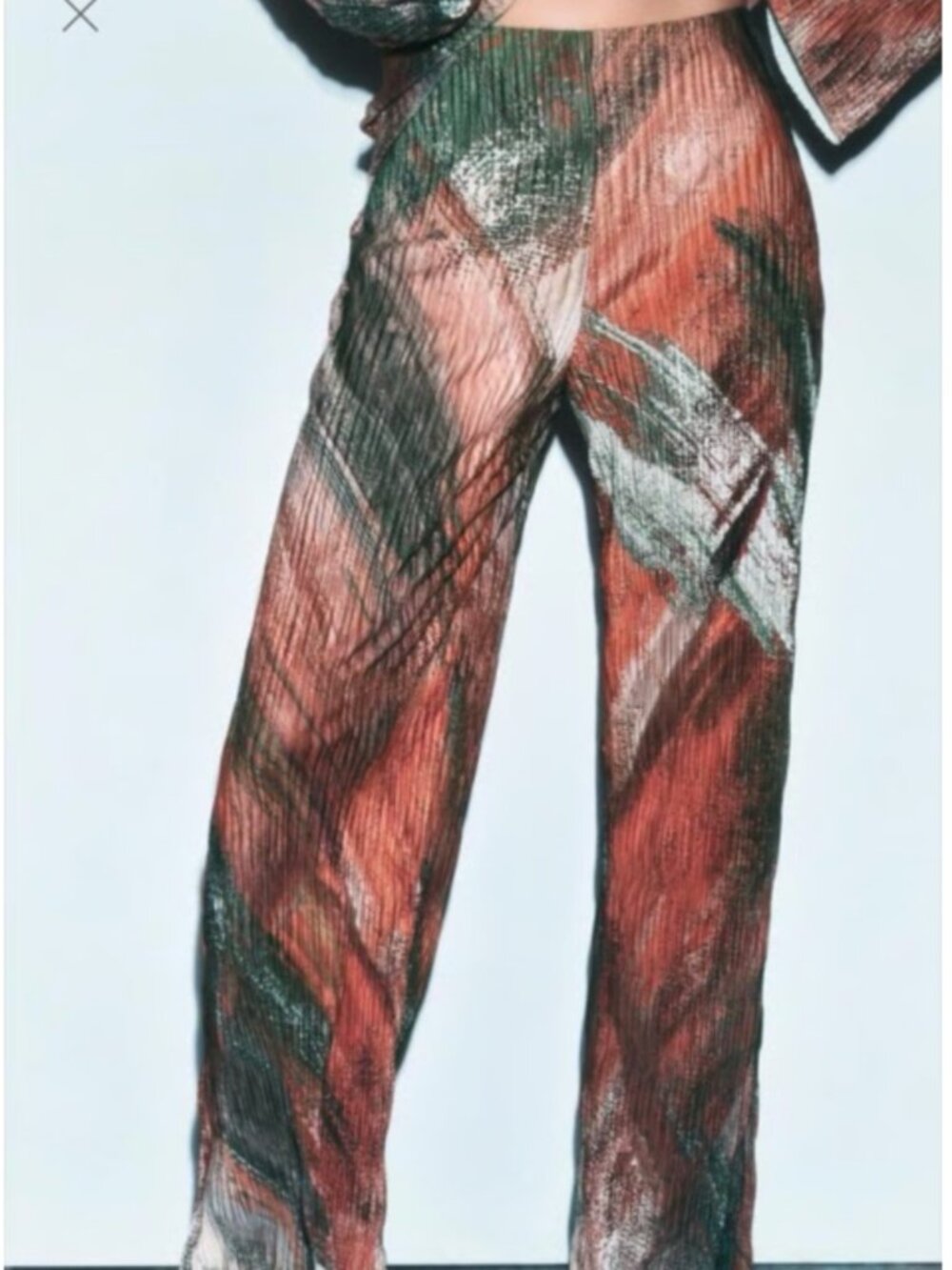NWT Zara Pleated Wide Leg Pants
